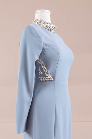 Lunza Tesettür Abiye - FioraofDress - tesettur - abiye - bebe - mavisi - 38 - hijab - evening - dress