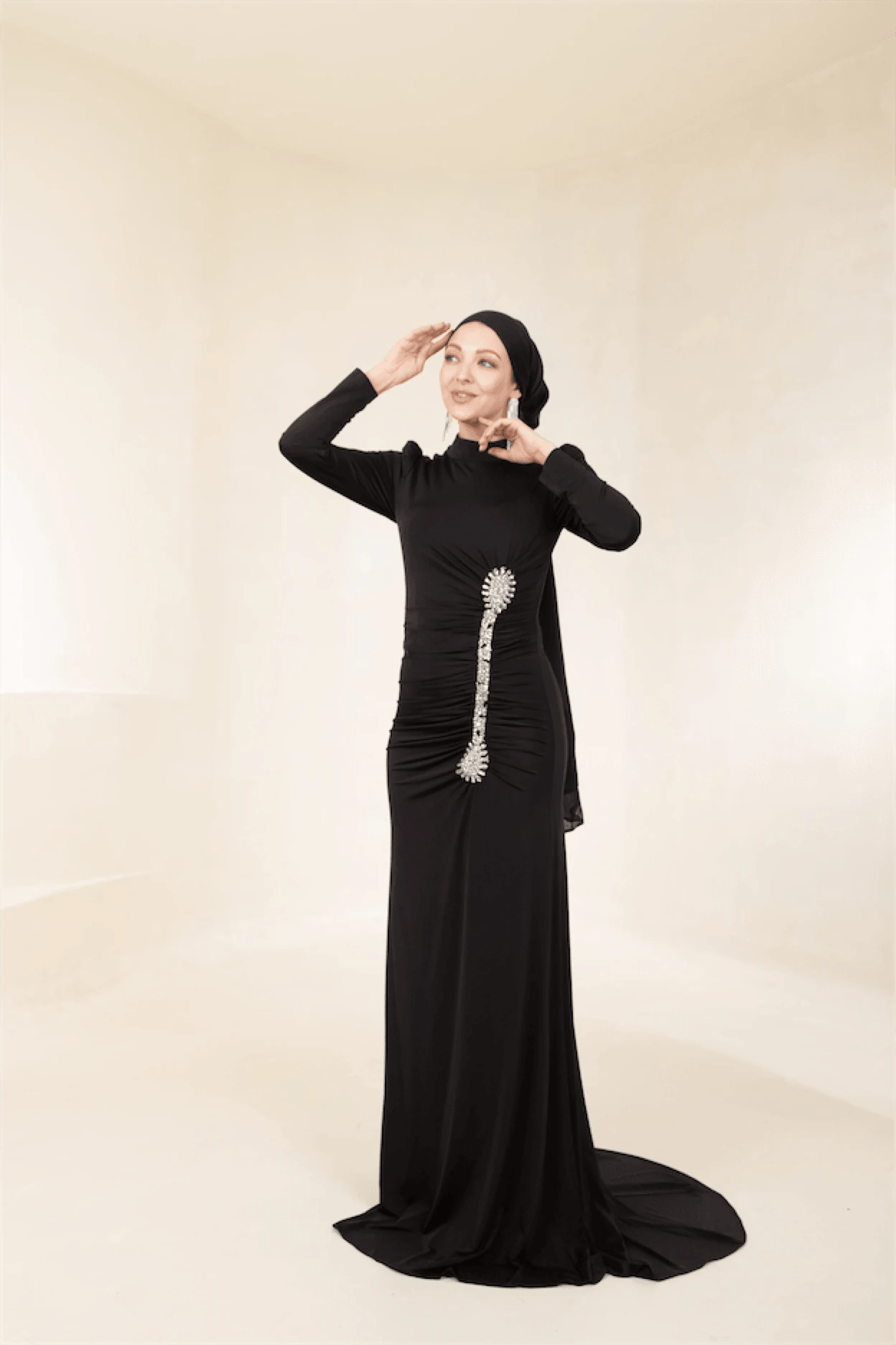 Lydia Tesettür Abiye - FioraofDress - tesettur - abiye - 44 - Siyahh - hijab - evening - dress