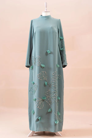 Maysa Tesettür Abiye - FioraofDress - tesettur - abiye - mint - 44 - hijab - evening - dress