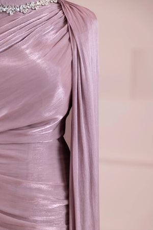 Melya Tesettür Abiye - FioraofDress - tesettur - abiye - rose - 38 - hijab - evening - dress