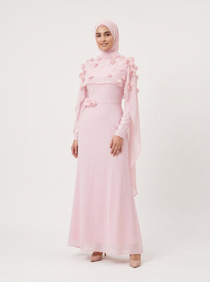 Modest Evening Dress (Tesettür Abiye) — On Model - Neutral | Generated by Modelize