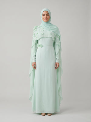 Modest Evening Dress — On Model - Neutral | Generated by Modelize