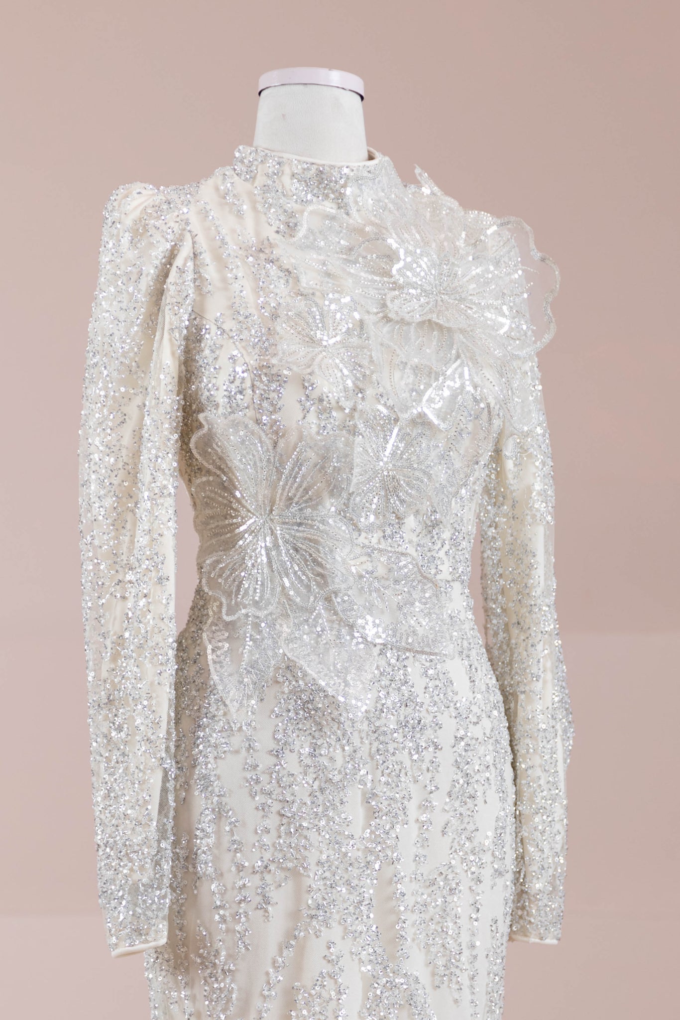 Najma Tesettür Abiye - FioraofDress - tesettur - abiye - krem - 36 - hijab - evening - dress