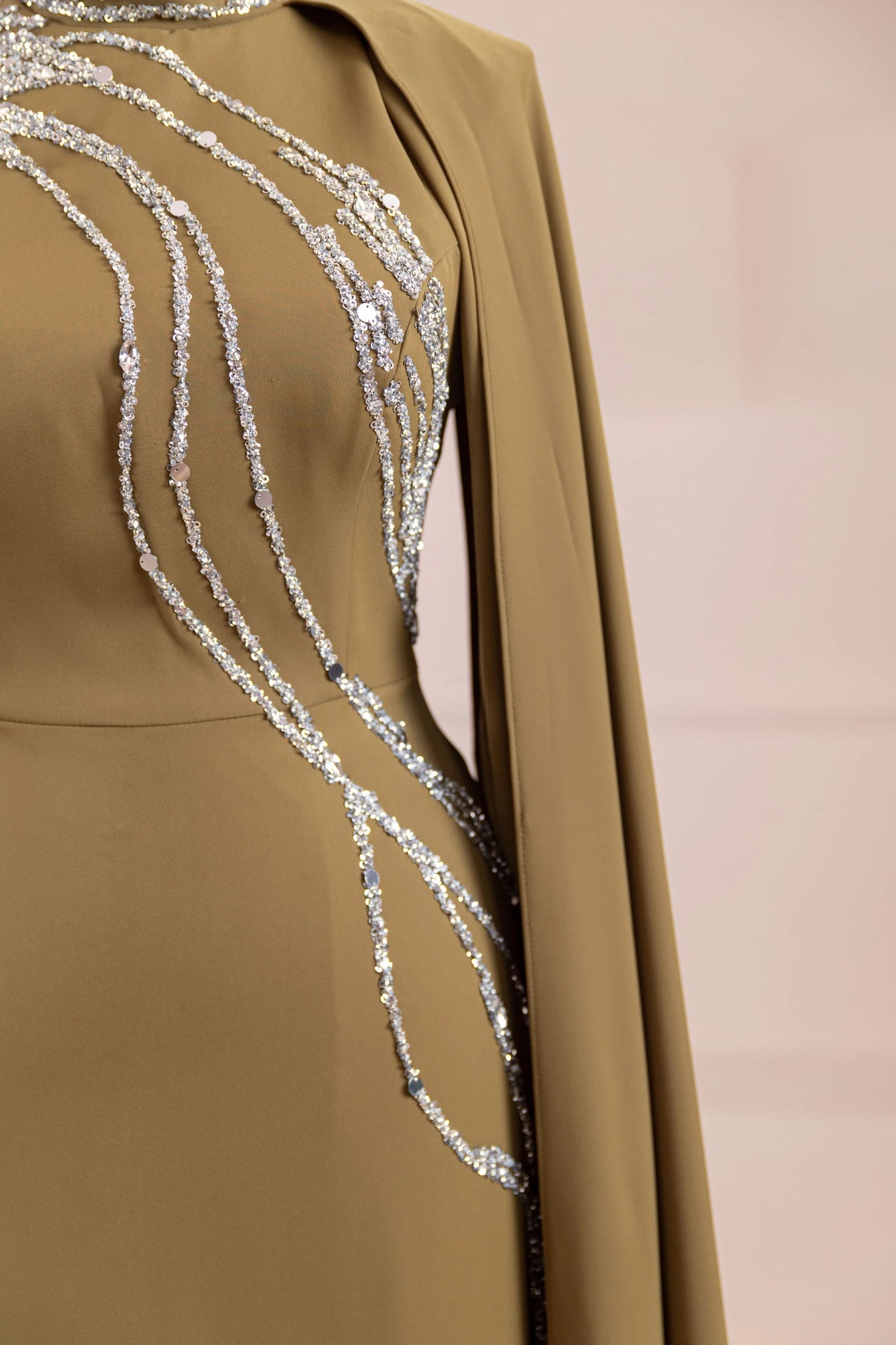 Nalesa Tesettür Abiye - FioraofDress - tesettur - abiye - olive - 36 - hijab - evening - dress