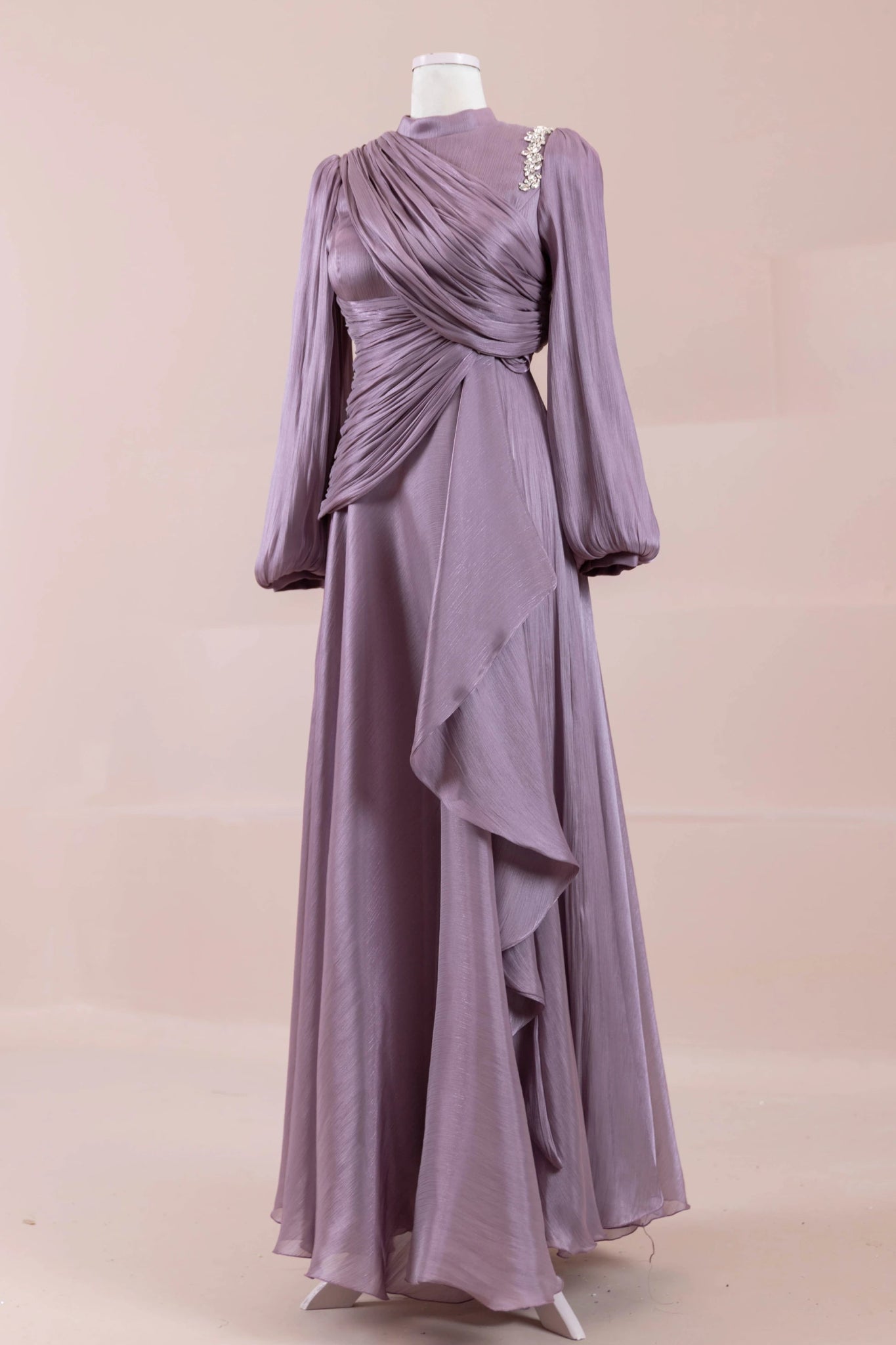 Nedya Tesettür Abiye - FioraofDress - tesettur - abiye - LİLA - 38 - hijab - evening - dress