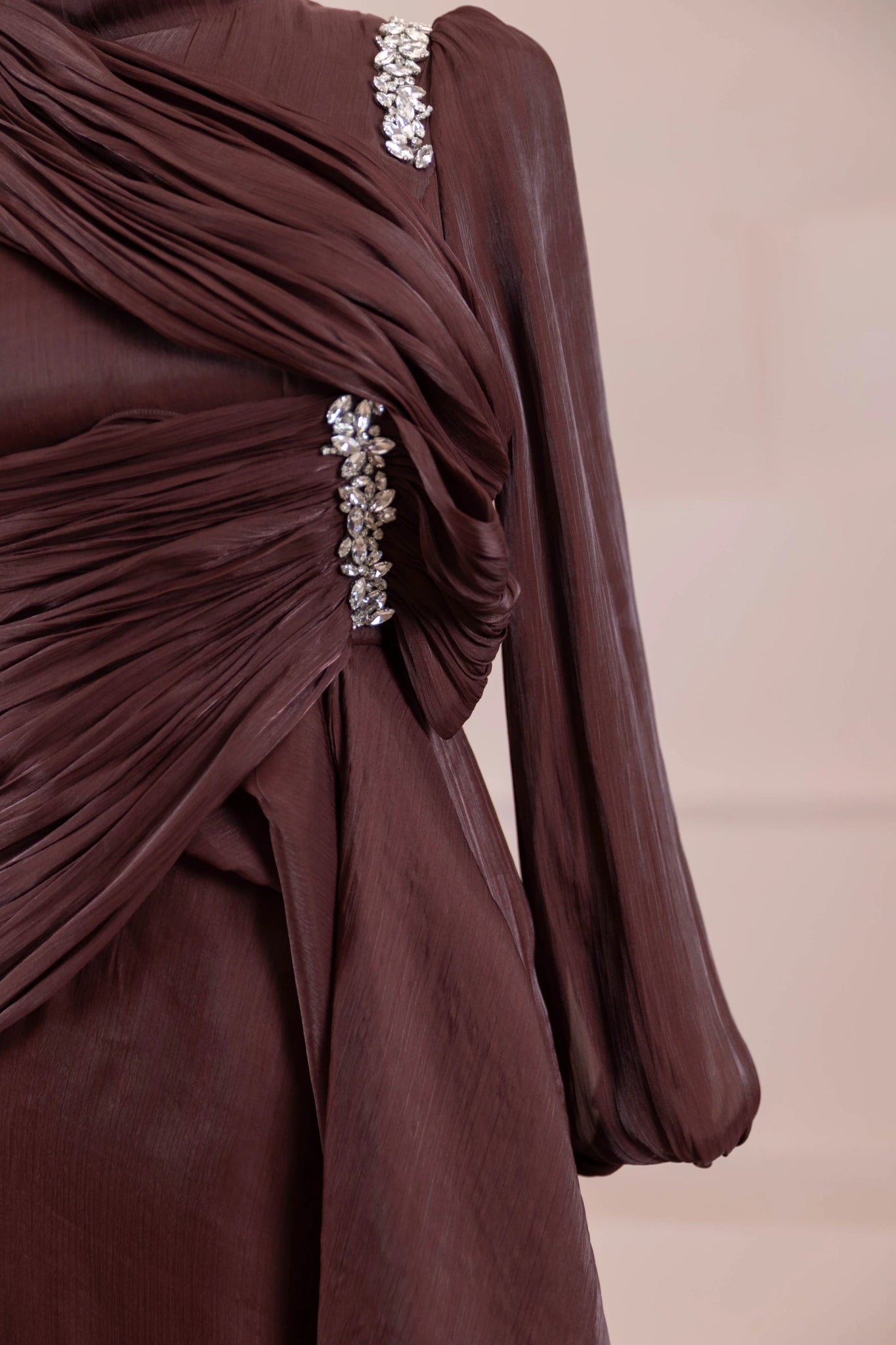 Nedya Tesettür Abiye - FioraofDress - tesettur - abiye - bery burgundy - 38 - hijab - evening - dress