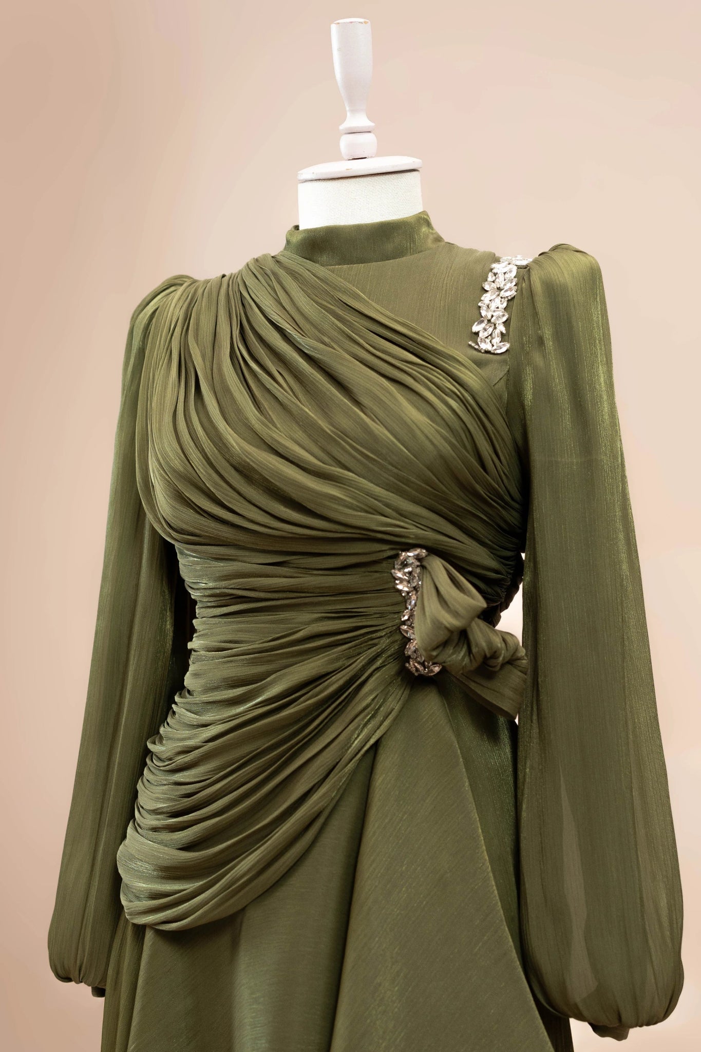 Nedya Tesettür Abiye - FioraofDress - tesettur - abiye - Çimen yeşili - 38 - hijab - evening - dress