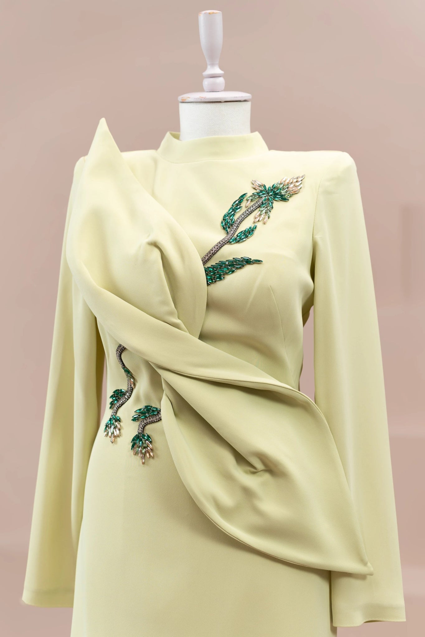 Nira Tesettür Abiye - FioraofDress - tesettur - abiye - Limon - 38 - hijab - evening - dress