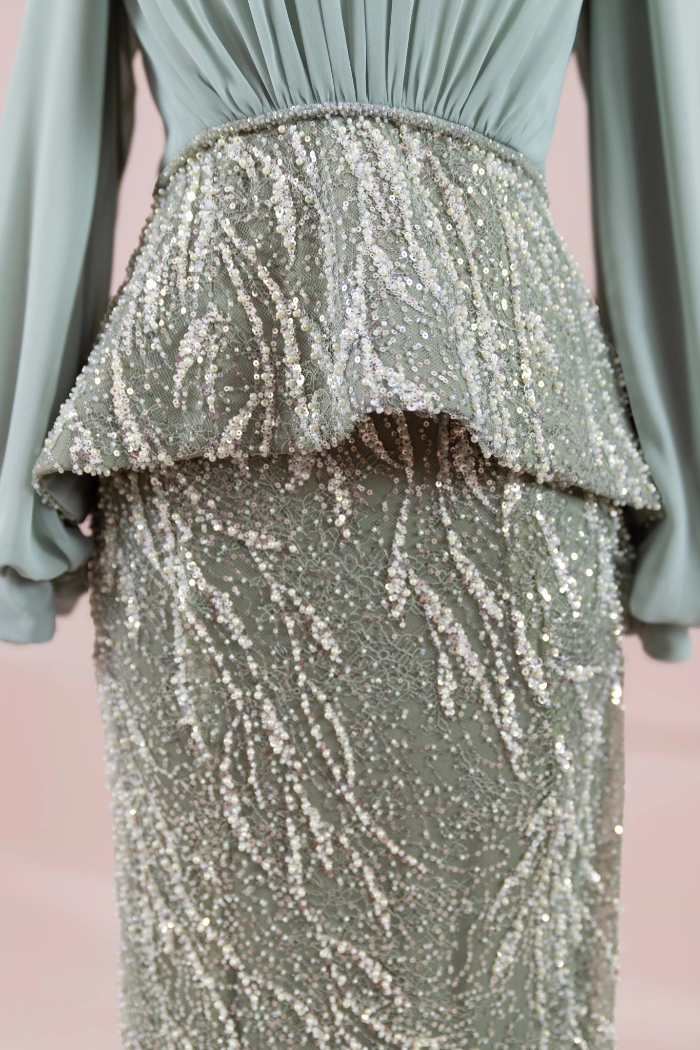 Nisa Tesettür Abiye - FioraofDress - tesettur - abiye - YAĞ YEŞİLİ - 38 - hijab - evening - dress