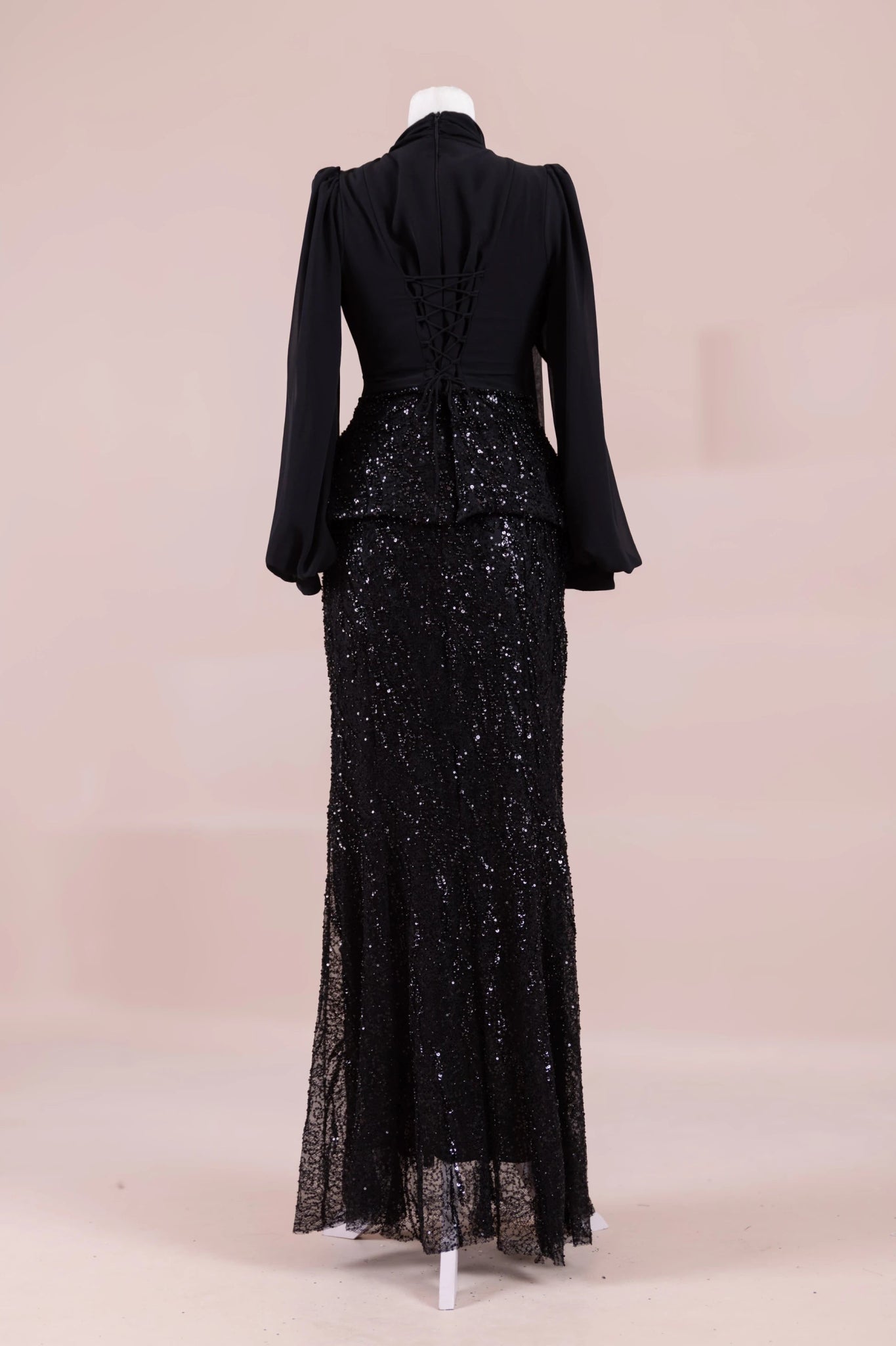 Nisa Tesettür Abiye - FioraofDress - tesettur - abiye - SİYAH - 38 - hijab - evening - dress