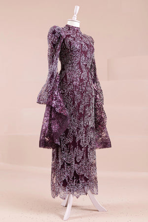 Nouria Tesettür Abiye - FioraofDress - tesettur - abiye - bery - 36 - hijab - evening - dress