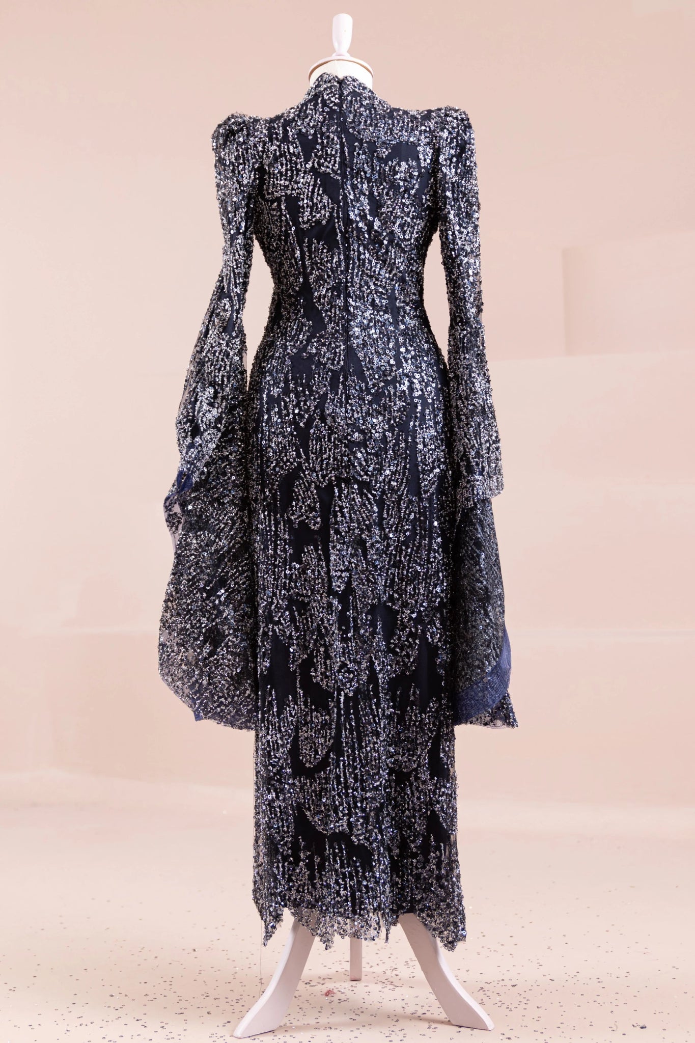 Nouria Tesettür Abiye - FioraofDress - tesettur - abiye - lacivert - 36 - hijab - evening - dress