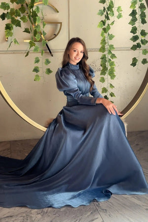 Ophelia - FioraofDress - tesettur - abiye - Mavii - 36 - hijab - evening - dress