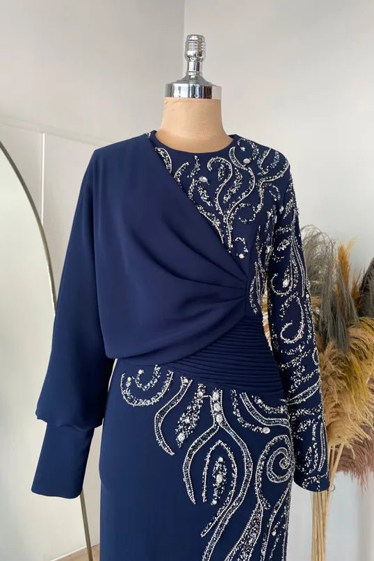 Oylum Tesettür Abiye - FioraofDress - tesettur - abiye - lacivert - 38 - hijab - evening - dress
