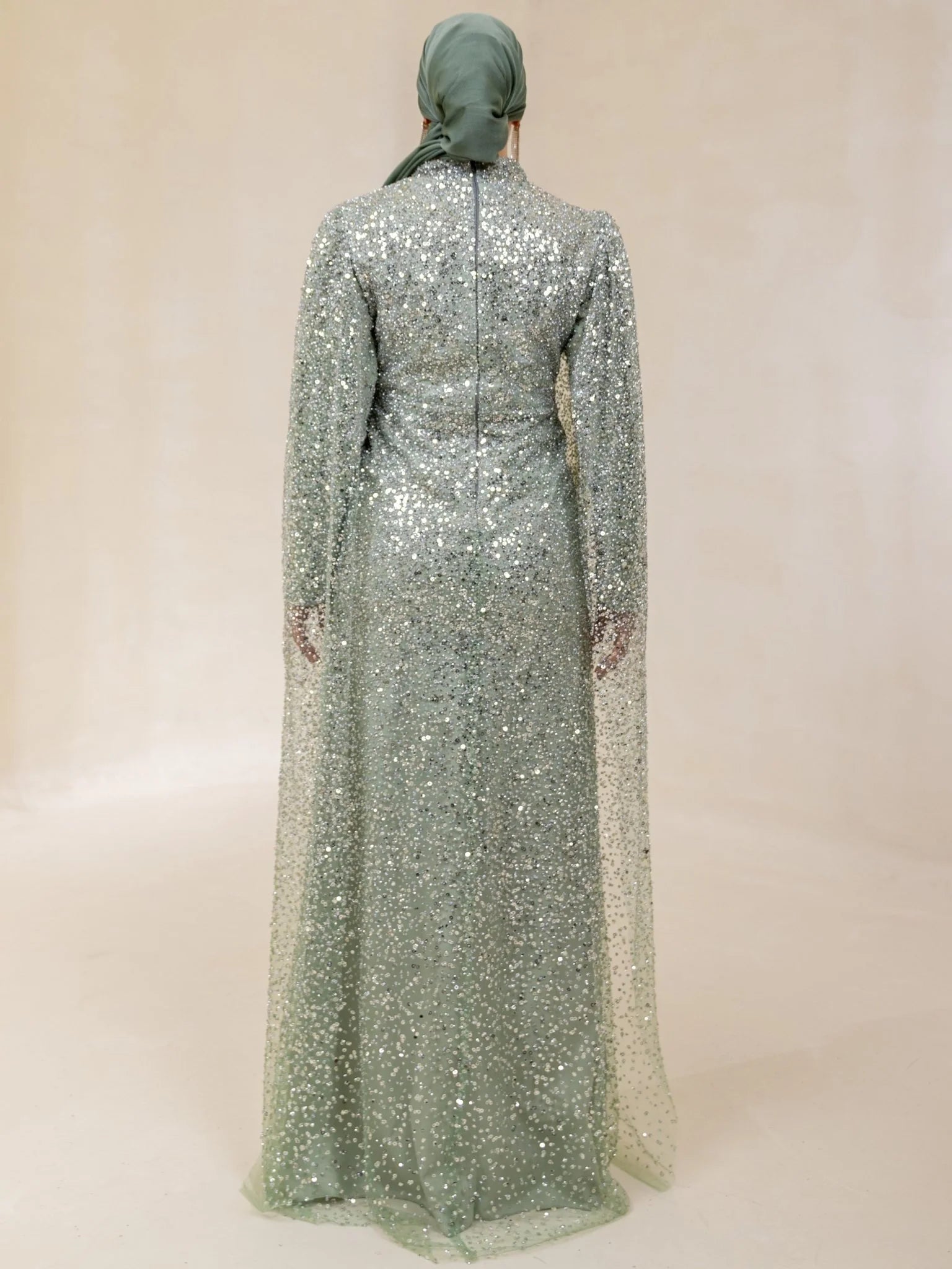 Parla Tesettür Abiye - FioraofDress - tesettur - abiye - 48 - mint - hijab - evening - dress