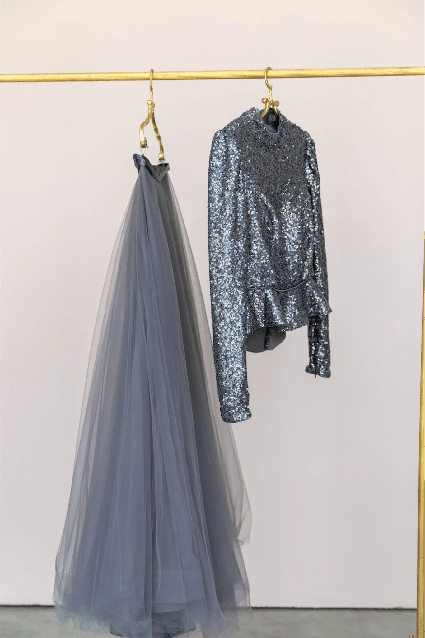 Payet Peplum Ceket Tütü Etek Takım Abiye - FioraofDress - tesettur - abiye - 44 - antrasitt - hijab - evening - dress