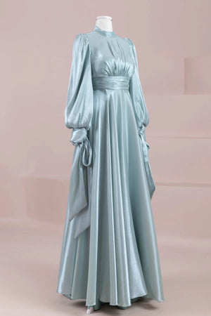 Pearl Tesettür Abiye - FioraofDress - tesettur - abiye - mint yeşili - 38 - hijab - evening - dress