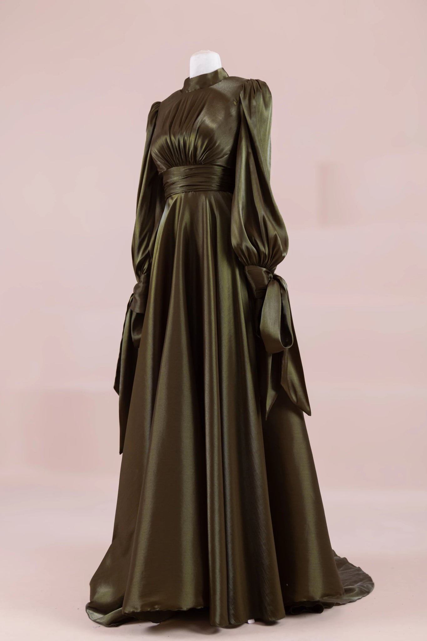 Pearl Tesettür Abiye - FioraofDress - tesettur - abiye - haki - 38 - hijab - evening - dress