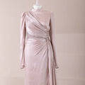 Perla Tesettür Abiye - FioraofDress - tesettur - abiye - Pudra - 38 - hijab - evening - dress