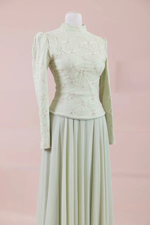 Ponte Tesettür Abiye - FioraofDress - tesettur - abiye - mint - 38 - hijab - evening - dress