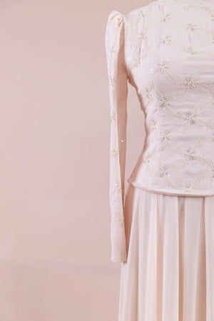 Ponte Tesettür Abiye - FioraofDress - tesettur - abiye - Pudra - 38 - hijab - evening - dress