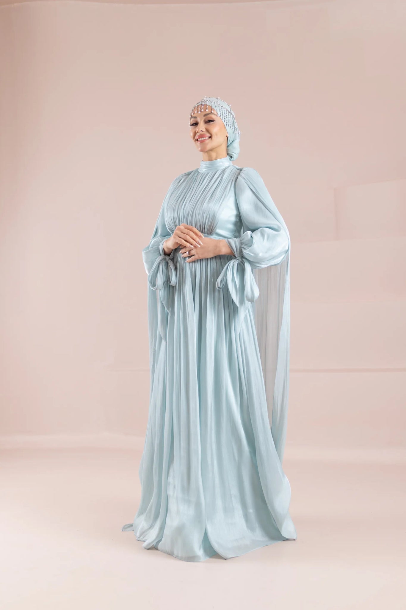 Renna Tesettür Abiye - FioraofDress - tesettur - abiye - mint - 36 - hijab - evening - dress