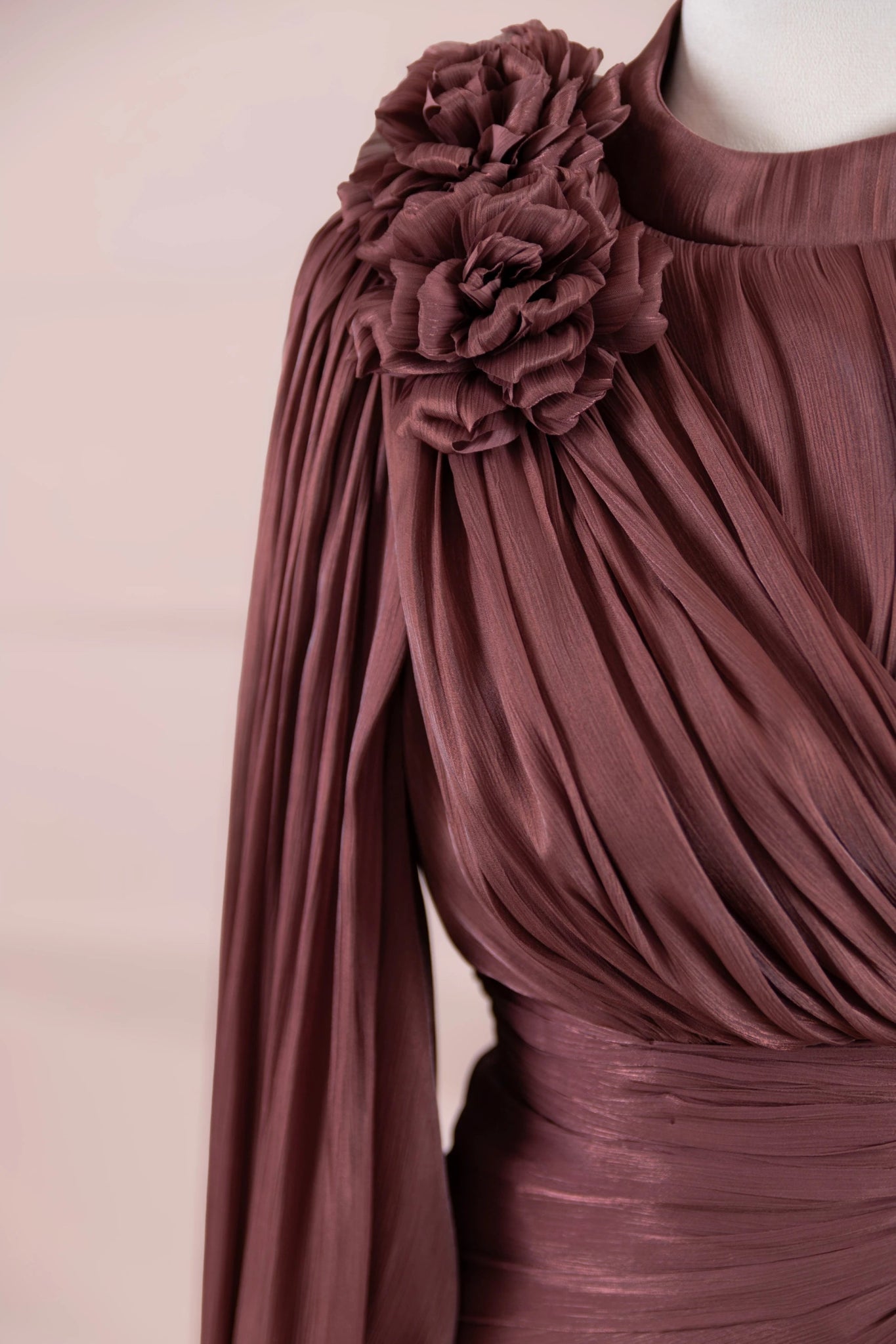 Rosavé Tesettür Abiye - FioraofDress - tesettur - abiye - bery burgundy - 38 - hijab - evening - dress