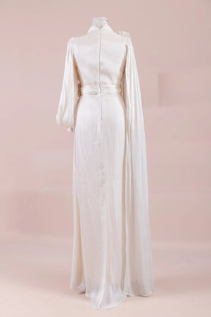 Rosavé Tesettür Abiye - FioraofDress - tesettur - abiye - krem - 38 - hijab - evening - dress