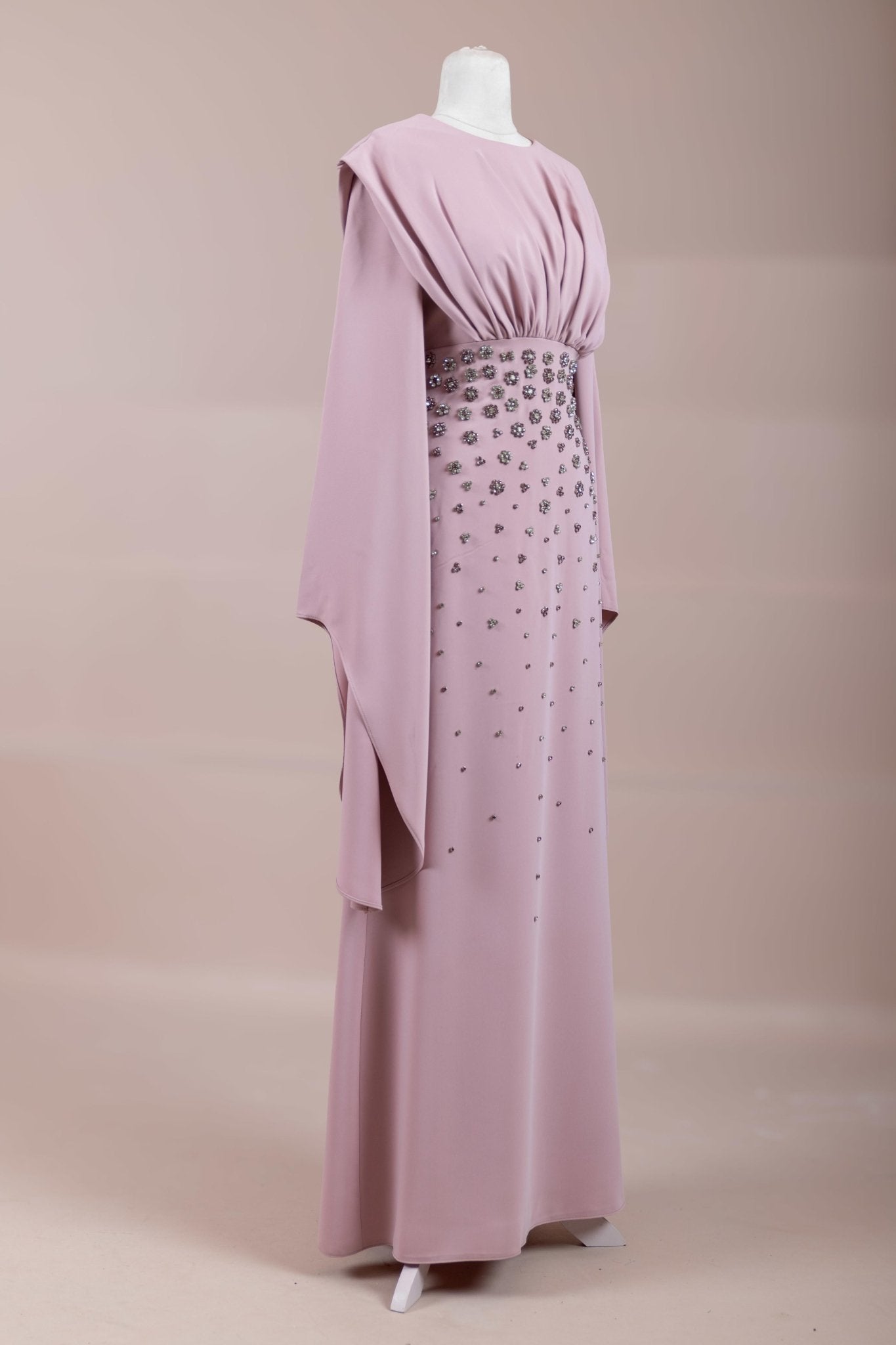 Rouge Tesettür Abiye - FioraofDress - tesettur - abiye - Pudra - 38 - hijab - evening - dress