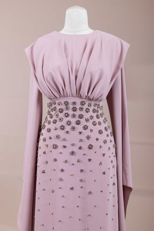 Rouge Tesettür Abiye - FioraofDress - tesettur - abiye - Pudra - 38 - hijab - evening - dress