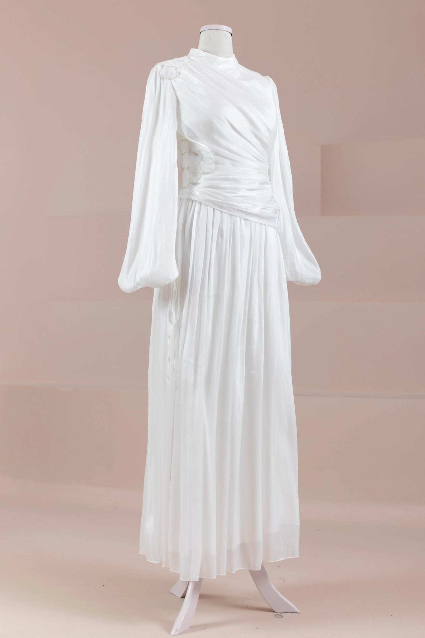 Rovi Tesettür Abiye - FioraofDress - tesettur - abiye - Beyaz - 40 - hijab - evening - dress