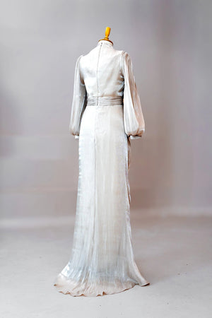 Safir Tesettür Abiye - FioraofDress - tesettur - abiye - Ekru - 38 - hijab - evening - dress