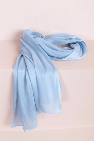 Şal Bebe Mavisi - FioraofDress - tesettur - abiye - BEBE MAVİSİ - hijab - evening - dress