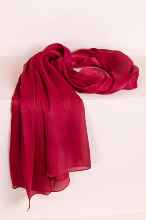 Şal Bordo - FioraofDress - tesettur - abiye - BORDO - hijab - evening - dress