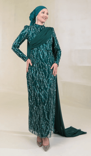 Sare Tesettür Abiye - FioraofDress - tesettur - abiye - Berrak - 38 - hijab - evening - dress