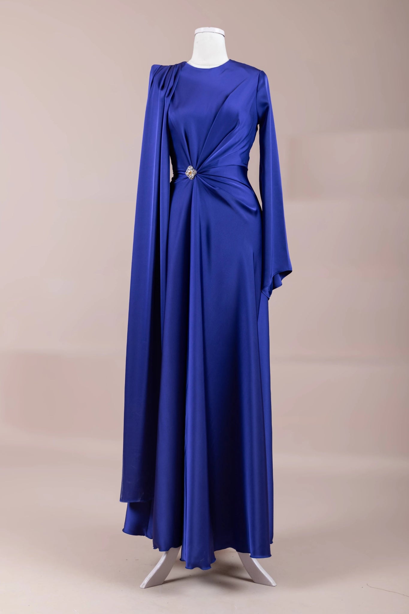 Satenya Tesettür Abiye - FioraofDress - tesettur - abiye - SAX - 38 - hijab - evening - dress