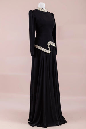 Selva Tesettür Abiye - FioraofDress - tesettur - abiye - SİYAH - 38 - hijab - evening - dress