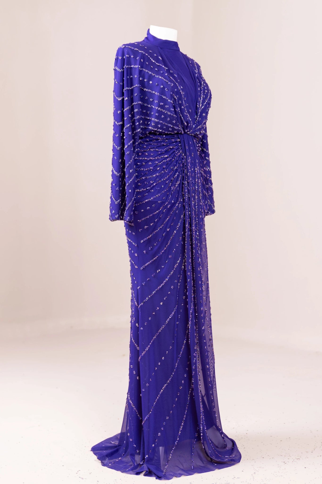 Serel Tesettür Abiye - FioraofDress - tesettur - abiye - SAX - 36 - hijab - evening - dress