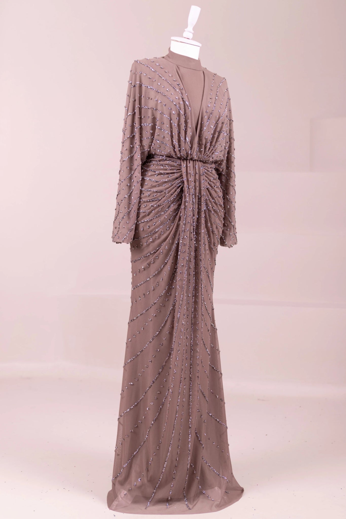 Serel Tesettür Abiye - FioraofDress - tesettur - abiye - Mocha - 36 - hijab - evening - dress