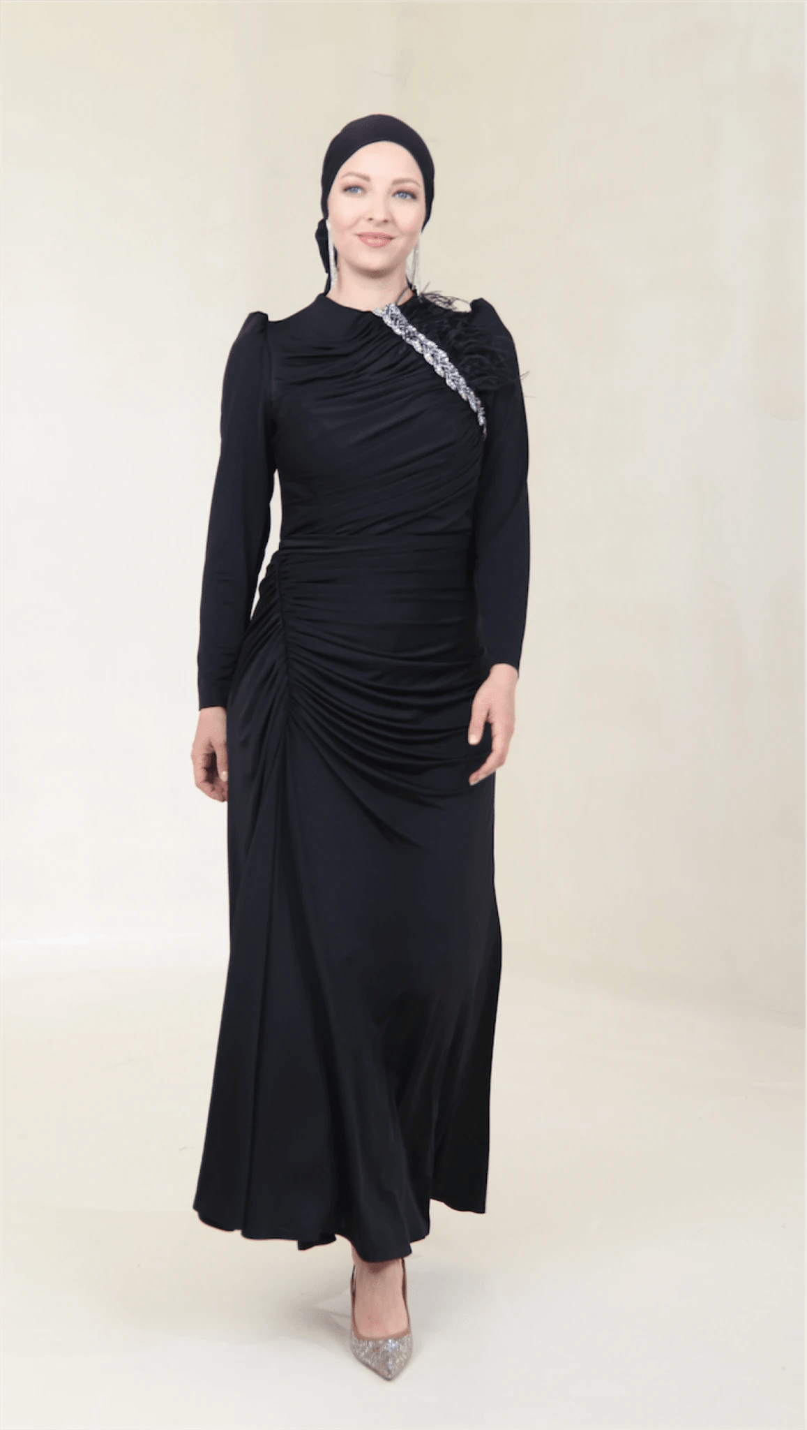 Setri Tesettür Abiye - FioraofDress - tesettur - abiye - 44 - Siyahh - hijab - evening - dress