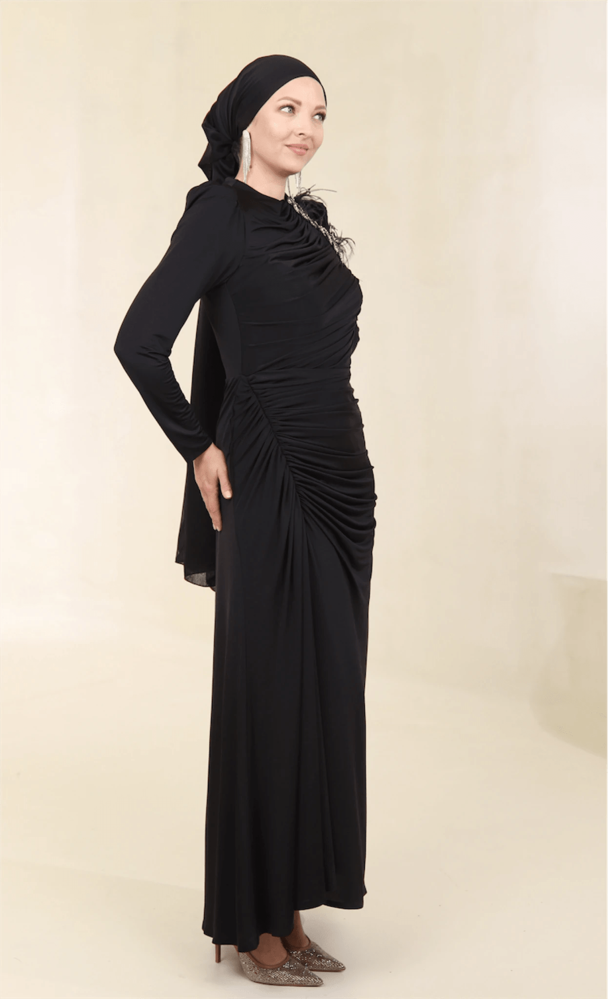 Setri Tesettür Abiye - FioraofDress - tesettur - abiye - 44 - Siyahh - hijab - evening - dress
