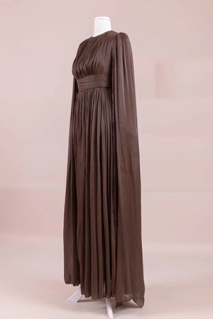 Seya Tesettür Abiye Ve Şalı - FioraofDress - tesettur - abiye - Mocha - 38 - hijab - evening - dress
