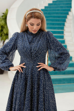 Sezen Tesettür Abiye - FioraofDress - tesettur - abiye - 48 - Pudra - hijab - evening - dress