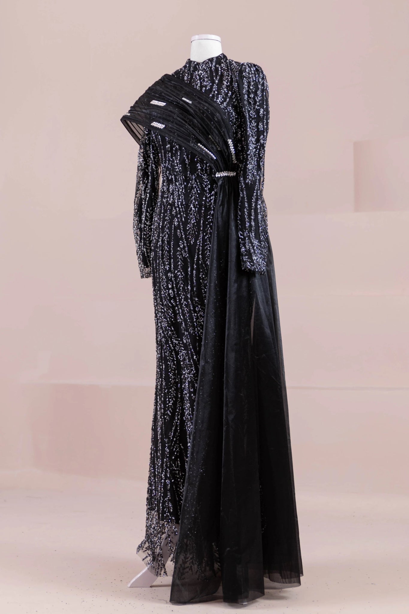 Silü Tesettür Abiye - FioraofDress - tesettur - abiye - Siyahh - 38 - hijab - evening - dress