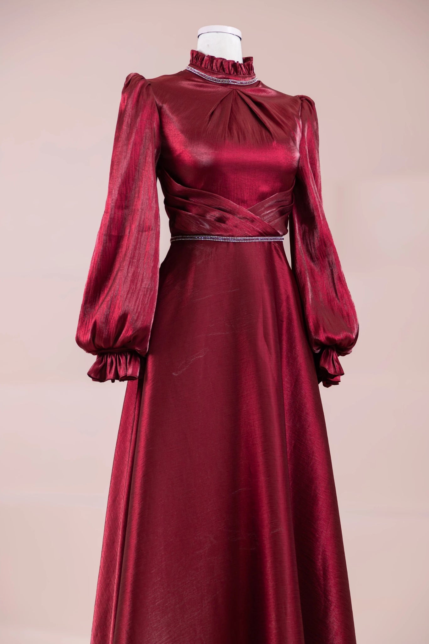 Sima Tesettür Abiye - FioraofDress - tesettur - abiye - BORDO - 38 - hijab - evening - dress