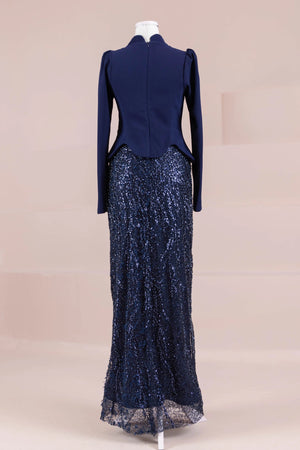 Simera Tesettür Abiye - FioraofDress - tesettur - abiye - LACİVERT - 38 - hijab - evening - dress