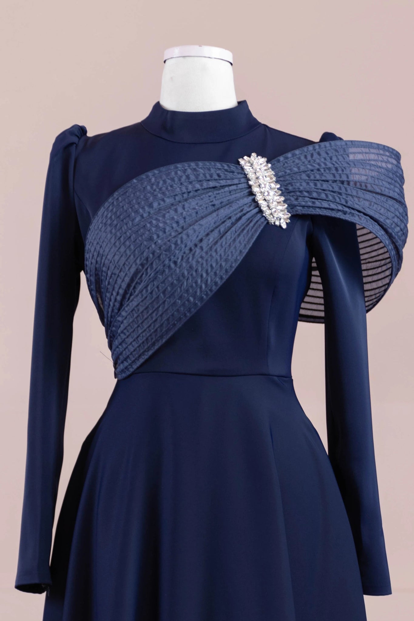 Sinetra Tesettür Abiye - FioraofDress - tesettur - abiye - lacivert - 36 - hijab - evening - dress