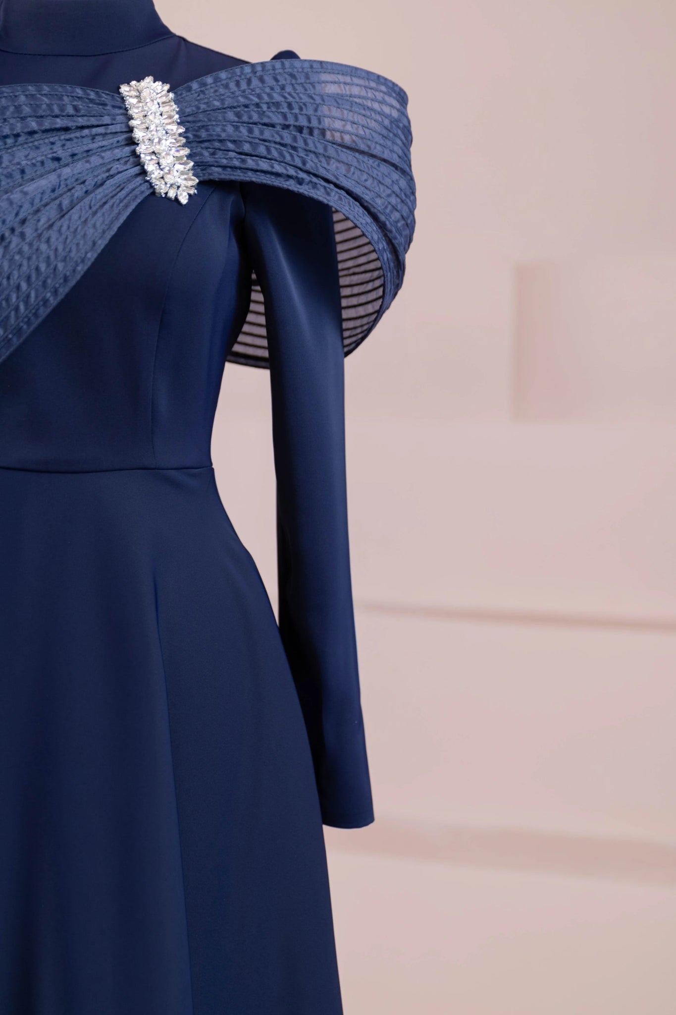 Sinetra Tesettür Abiye - FioraofDress - tesettur - abiye - lacivert - 36 - hijab - evening - dress