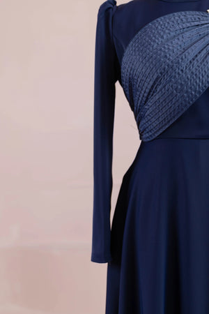 Sinetra Tesettür Abiye - FioraofDress - tesettur - abiye - lacivert - 36 - hijab - evening - dress