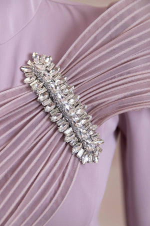 Sinetra Tesettür Abiye - FioraofDress - tesettur - abiye - Pudra - 36 - hijab - evening - dress